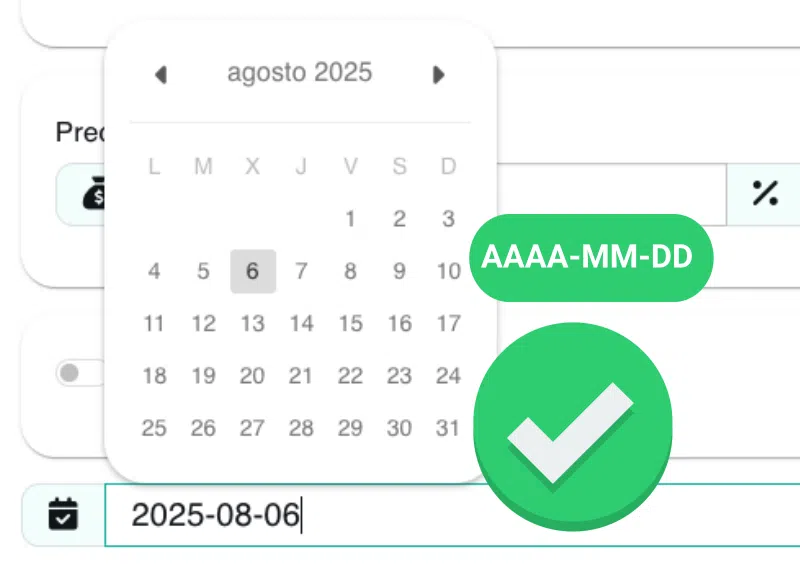 Formato de Fechas en Clopri